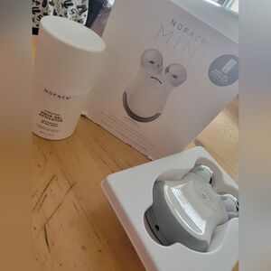 NuFace Mini Facial Toning Device - Silver and White